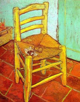 Vincent Van Gogh : Vincent's Chair with His Pipe